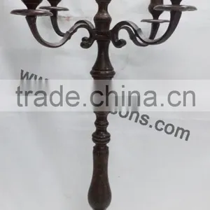Black Party Use Candelabra Weddings And Metal Religious Candelabra For Decorative Church thumbnail-6