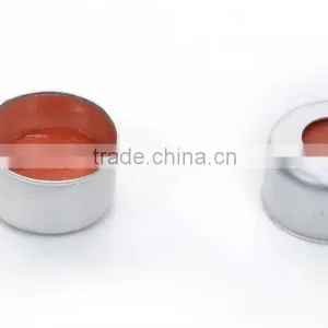 8mm Crimp Top Sliver Aluminum Caps for Glass Cartridges in Silver or Gold Color thumbnail-4