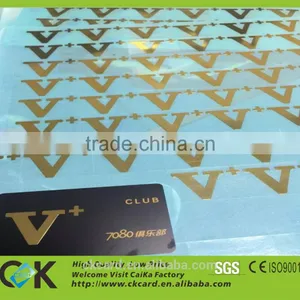 Patched Metal Logo Pvc Card From China Golden Manufacturer thumbnail-1