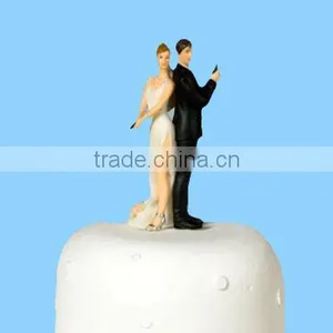 Love Funny Wedding Figurine Gift Wedding Couple Statue thumbnail-1