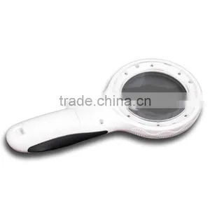 2014 New HANDHELD 8 LED BULBS UV ILLUMINATED LIGHTED GLASS LENS MAGNIFIER MAGNIFYING thumbnail-1