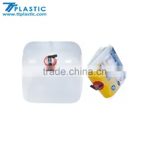 20L Collapsible Jerry Can Square Plastic Collapsible Jerry Cans With Screw Cap & Tap thumbnail-2
