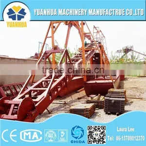 Low Price Bucket Chain Dredger / Sand Mining Dredger / YUANHUA Dredging Machine Factory thumbnail-3