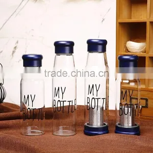 Factory Price High Quality My Bottle Glass Tea Infuser Bottle/Tea Filter Water Bottle/fruit Juice Glass Bottle/water Bottle thumbnail-2