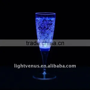 LED Lighting Glow Cup Liquid Active Drinking Glass Decoration Plastic Led Flash Champagne Glass thumbnail-1