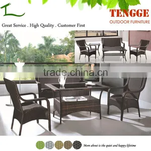 Outdoor 5 Pieces Wicker Rectangular Dining Chair Set Includes 4 Side Chairs thumbnail-2