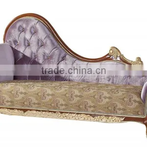 Antique Classic Palace Leisure Telephone Chair, Luxury Gold Painting Armed Chair, Sofa Wood Carving Living Room Furniture thumbnail-2