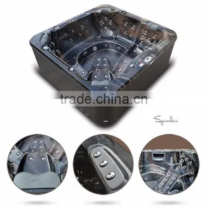2017 Shenzhen China Supply Water-Proof TV and Massage Spa 7 Person Hot Tub thumbnail-1