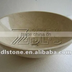 Good Finishing Beige Marble Countertop Basin thumbnail-1