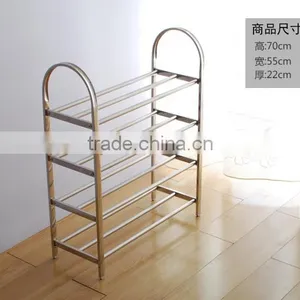 Stainless Steel 4 Tiers Shoes Storage Rack thumbnail-1