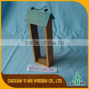 Decorative Beautiful Stand Wooden Bird House Feeder thumbnail-1