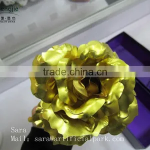 Decorative Artificial Golden Mental Flower thumbnail-4