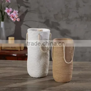 2016 Newest Funny Bag Shaped Stoneware Type for Garden Decoration Flower Pot/flower Plants thumbnail-4
