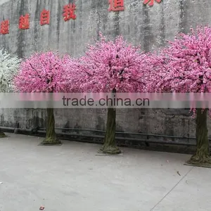 Fiberglass Trunk Wedding Romantic Decor Artificial Silk Flower Cherry Blossom Tree thumbnail-4