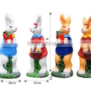 Artificial Animal Garden Statue Outdoor Bunny Garden Sculptures thumbnail-3