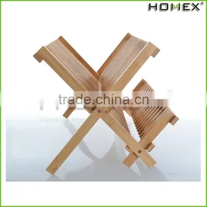 Hot Sale Bamboo Decorative Folding Dish Rack 3Tier/Homex_Factory thumbnail-1