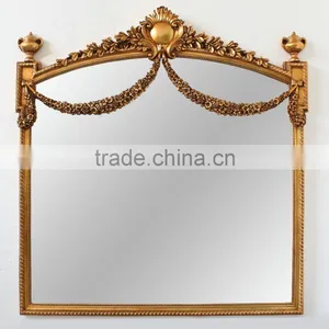 MH-2261-01 French Style Decorative Antique Gold Mirror thumbnail-1
