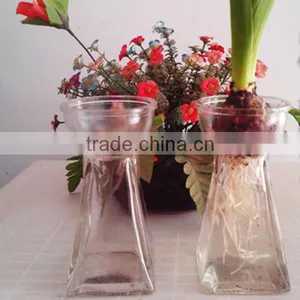 2014 New Arrival Crystal Glass Flowers Vase for Wedding Decor thumbnail-1