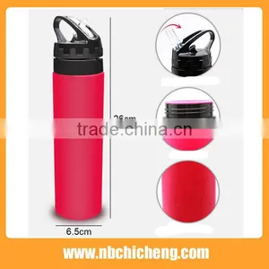 BPA Free Drink Foldable Joyshaker Bottle Collapsible Silicone Travel Water Bottle thumbnail-3
