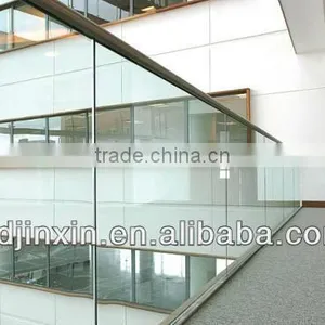 Glass Railing With Slot Channep Pipe And Tempered Glass Panels thumbnail-4