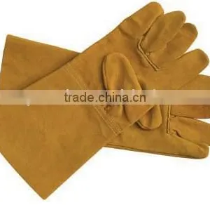 16 Inch Cow Split Leather Welding Gloves thumbnail-1