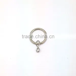 Brushed Nickel Plated Metal Curtain Rod Ring Loose Eyelet ID35mm/OD42mm thumbnail-1