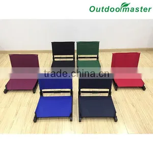 GYM Portable Adjustable Black Folding Stadium Chairs Stadium Seat thumbnail-1