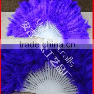 Hot Selling Plastic Turkey Feather Fan thumbnail-1