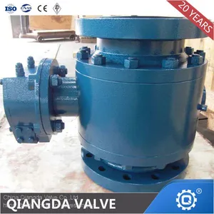 DIN/API Flange Forged Steel Trunnion Ball Valve thumbnail-5