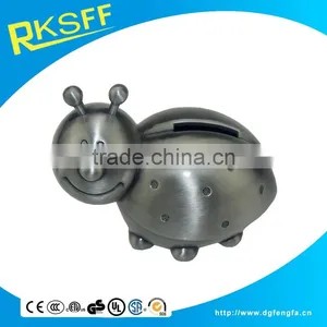 Die Casting Metal Lovely Ladybird Shape Coin Bank thumbnail-2