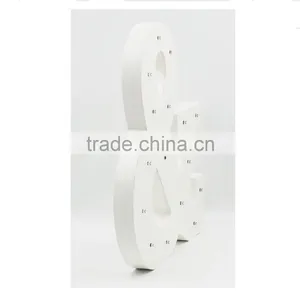 Lovely Painted Letters & Shape White Wooden LED Lighted Crafts thumbnail-3
