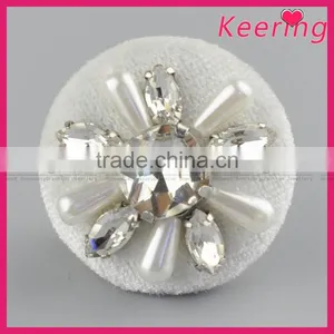 Wholesale Decorative Rhinestone Buttons Accessory Button for Clothing WBKA-296 thumbnail-2
