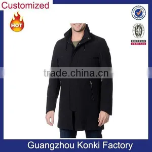 Men's Navy Hooded Raincoat With Removable Lining Jacket thumbnail-1