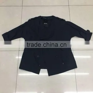 Women Latest Fashion Black Short Suit Jacket Factory Closeout thumbnail-1