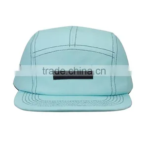 Blank 5 Panel Cap Hat Flat Brim Hot Sell Wholesale Camp Caps thumbnail-1
