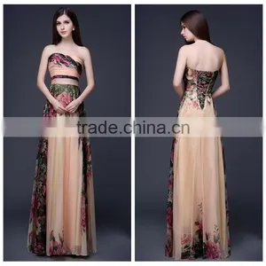 Women Casual One Piece Long Sleeveless Floral Maxi Dress thumbnail-1