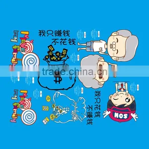 Durable Offset Print Custom Heat Transfer Printing For T-shirt thumbnail-4