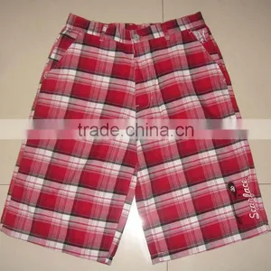 MENS YARN DYED CHECK BOARD SHORT V531 thumbnail-1