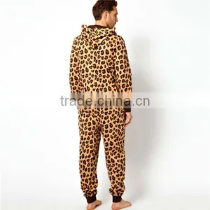 PA0005A Adult Leopard Print Wholesale Adult Onesie Pajamas thumbnail-3