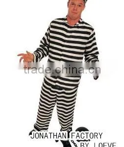 Longevity Prison Uniform Set in White& Balck thumbnail-1