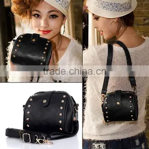 Artificial Leather Rivet Bag Mobile Phone Camera Bag Ladies Messenger Bag SV000197# thumbnail-1
