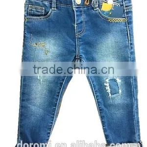 Children Knitted Demin Pants thumbnail-1