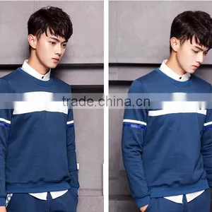 Teenagers Autumn Tide Male Hoodie Sets Round Collar Male Money Academy for Sports Leisure Wind Thin Coat of Cultivate One's Mora thumbnail-2