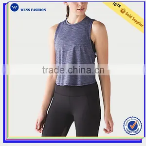 Factory Wholesale Hot Sale Racerback Singlets Gym Vest Yoga Wear Women thumbnail-1