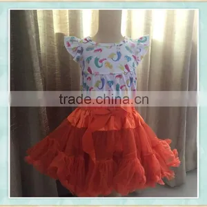 Stock Sell Style Girl Wholesale Chiffon Fluffy Tutu Pettiskirt/kids Mini Dance Tutu Girls Casual White Skirt thumbnail-1