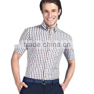 New Style t Shirt Design for Men Fashion Plaid T-shirts for Men thumbnail-1