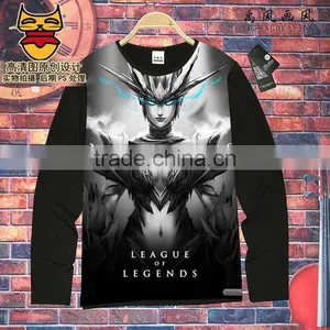 Wholesale League of Legends Cosplay Game Unisex Long Sleeves Anime T Shirt ( S-XXXL ) thumbnail-1