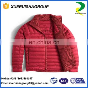 Wholesale Ultra Light Reversible Leather Goose Down Jacket thumbnail-6