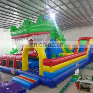 Crocodile Inflatable Fun City, Bounce House With Slide, Inflatable Bounce Castle For Amusement Park thumbnail-4