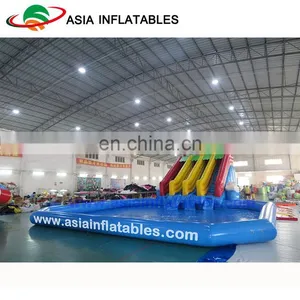 Giant Inflatable Water Park / Dolphin Amusement Park Equipment thumbnail-2